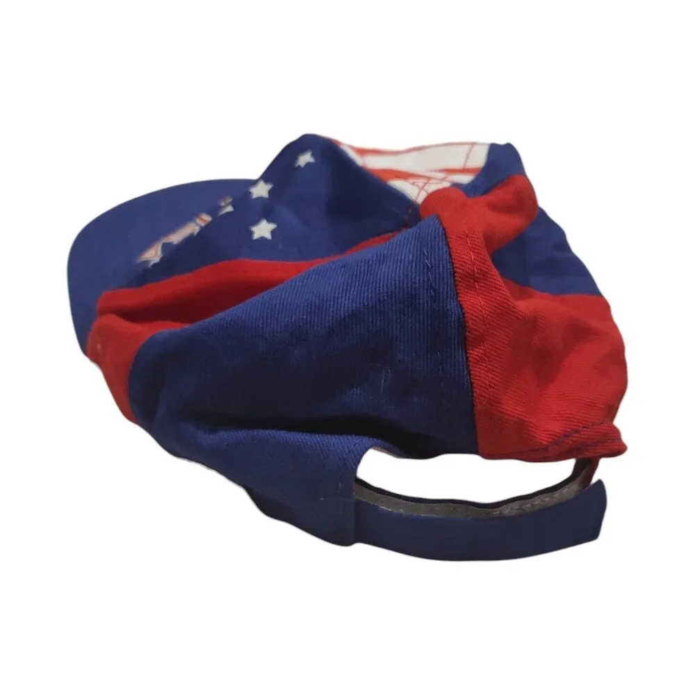 Oriental Trading Co USA Red White Blue Baseball Cap Children's Fourth of July